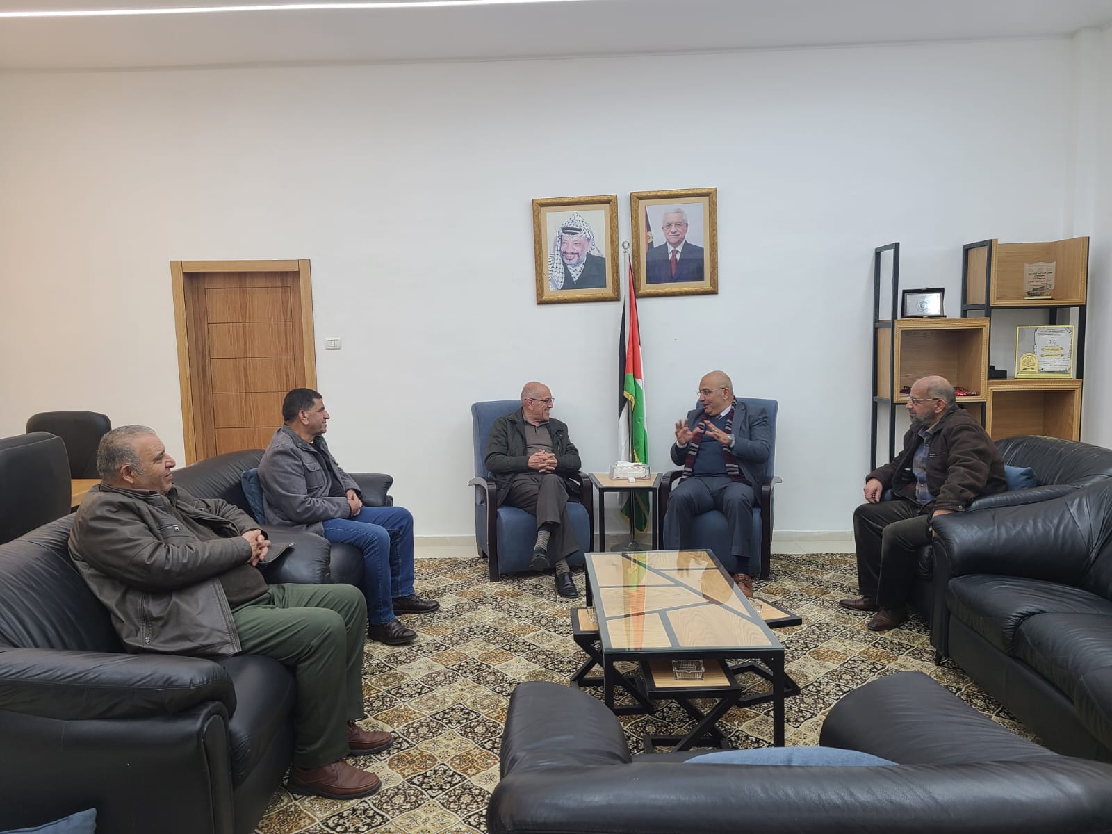 Al-Jaabari's meeting with the mayors