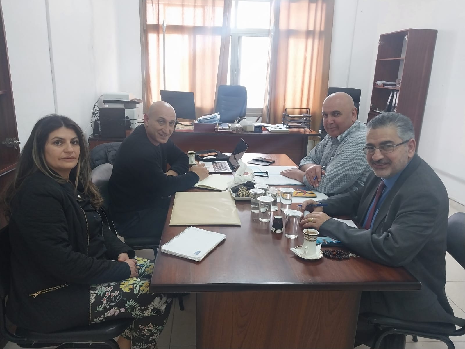 Tahboub meets a delegation from the UNDP