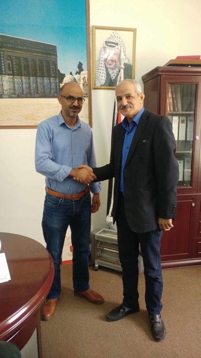 General Director Recieved The Artist Hossam Abu Eisheh